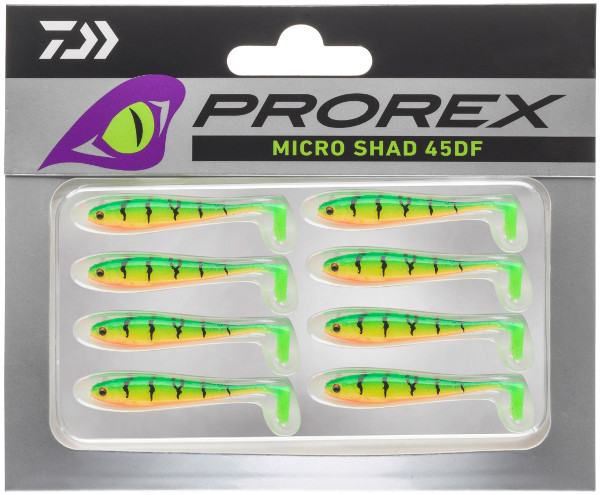 Daiwa Prorex Micro Shad 45DF, 8 piezas