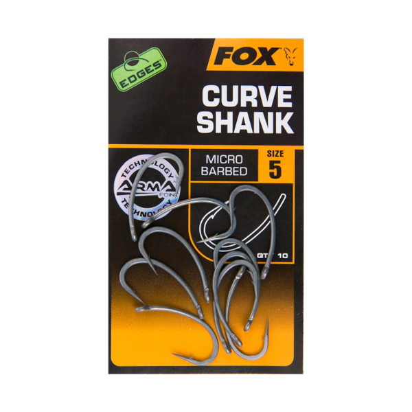 Fox Edges Curve Shank Anzuelos - Fox Edges Curve Shank Anzuelos Tamaño 5 micro barba