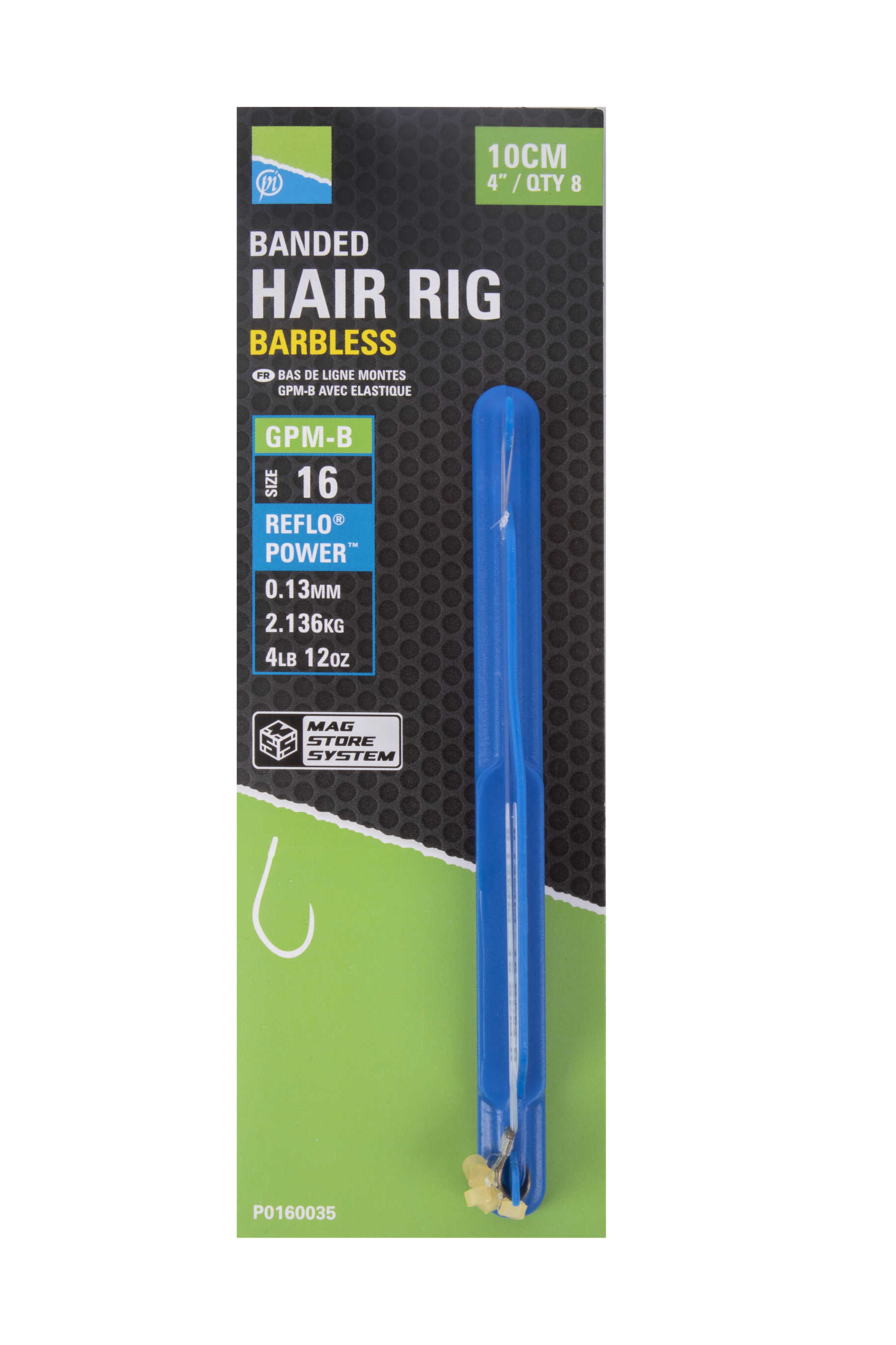 Preston GPM-B Banded Hair Rigs 10cm (8 piezas)