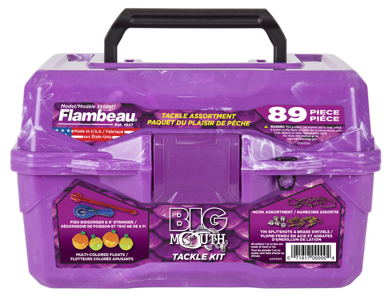 Flambeau Big Mouth Tackle Box Kit Caja de Pesca - Purple Swirl