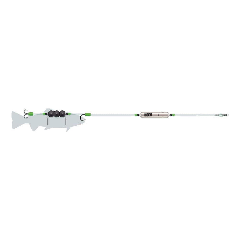 Madcat Adjusta Profi River Rig Noseclip Líder para Siluro 180cm (100lb)