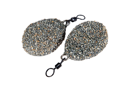 Ultimate Flat Pear Swivel Dark Gravel Plomo para Carpa (2 pcs)