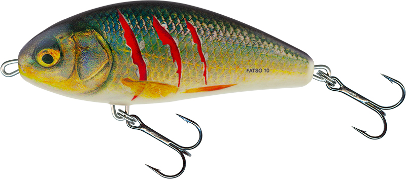 Salmo Fatso Sinking Crankbait 10cm (52g) Limited Edition - Real Roach