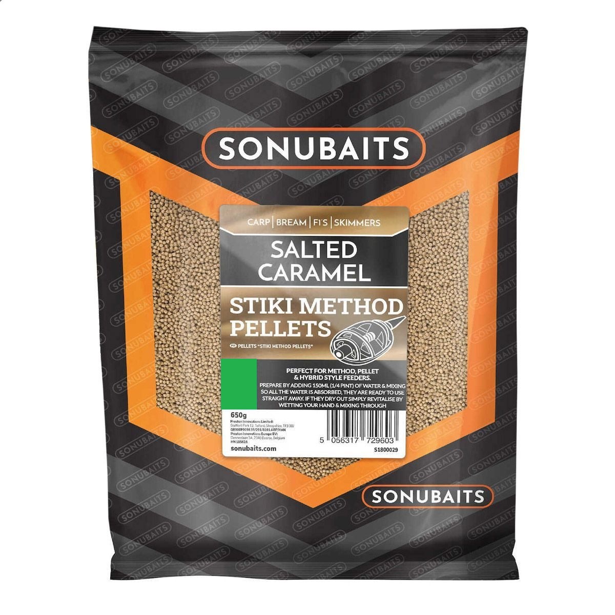 Sonubaits Stiki Salted Caramel Method Pellets 4mm (650 g)