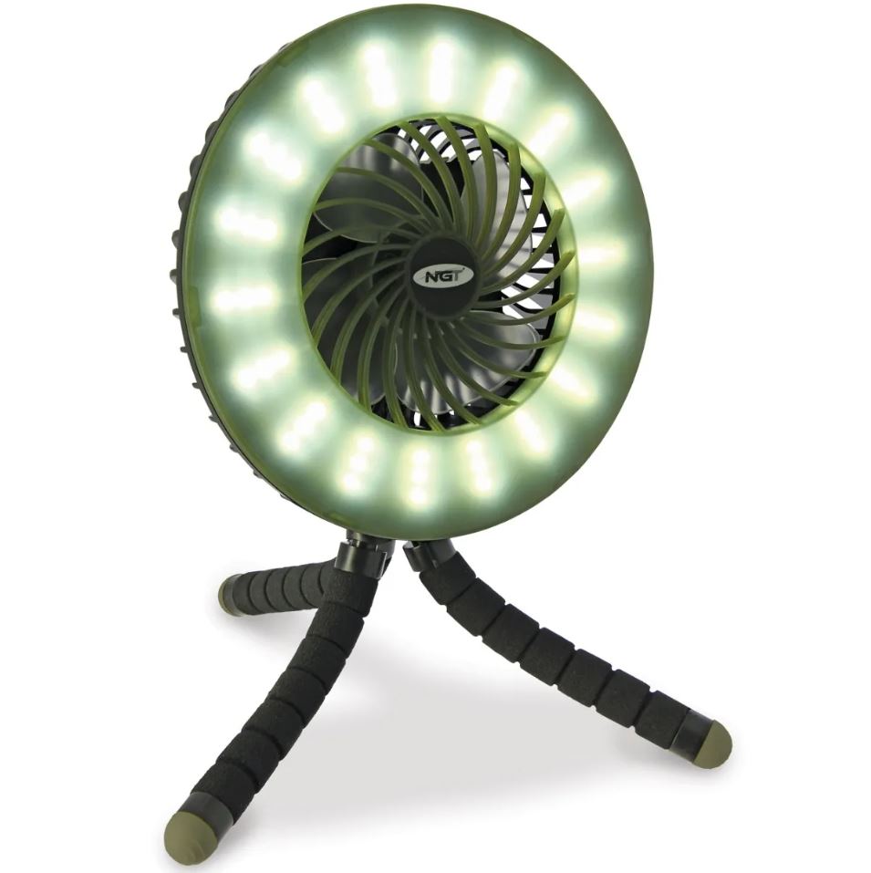 NGT Ventilador Dinámico (Incl. Banco de Energía 3600mAh y Luz)