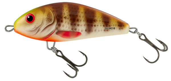 Salmo Fatso Jerkbait Flotante 12cm (59g) - Spotted Brown Perch