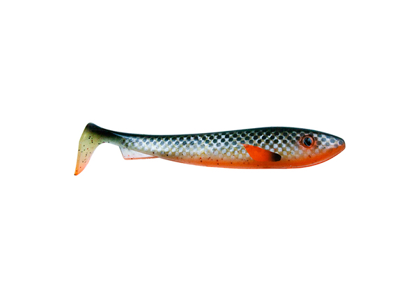 Svartzonker McRubber Offset Shad 15 cm (2 pzas.) - Smokey