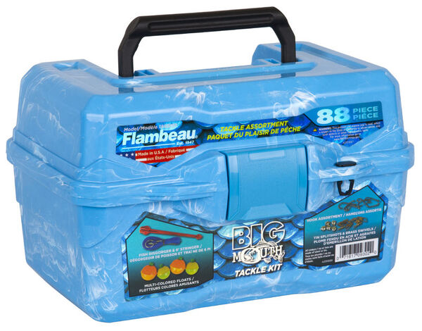 Flambeau Big Mouth Tackle Box Kit Caja de Pesca - Pearl Blue Swirl