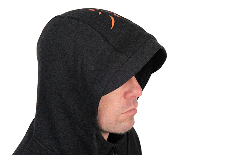 Fox Collection LW Hoody Black & Orange Sweater para Pesca