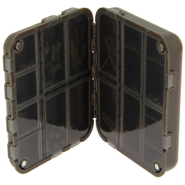 NGT Set de Caja de Aparejos, ideal para el almacenamiento de material pequeño - NGT XPR Carp Caja de Cuentas con Tapa Magnética