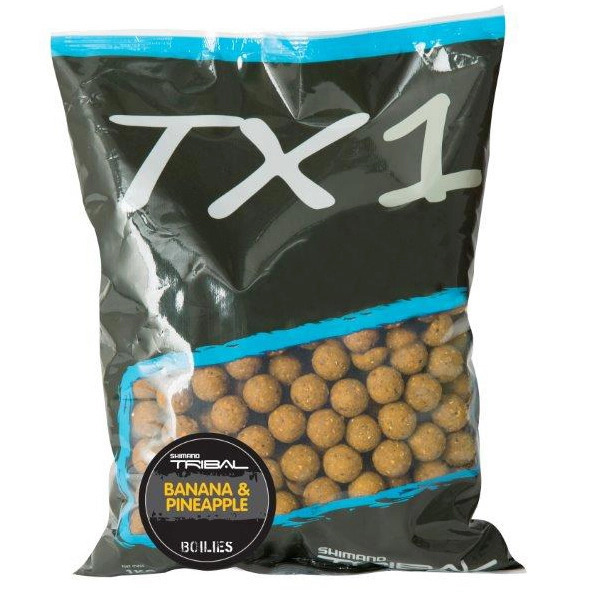 Shimano TX1 Boilies Banana & Pineapple - 3 bolsas por el precio de 2