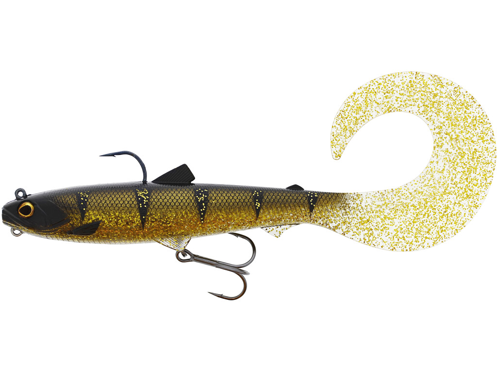 Westin Bullteez Curltail R 'N R 21 cm (73 g) Softbait Hundimiento - Sinking Cola Perch