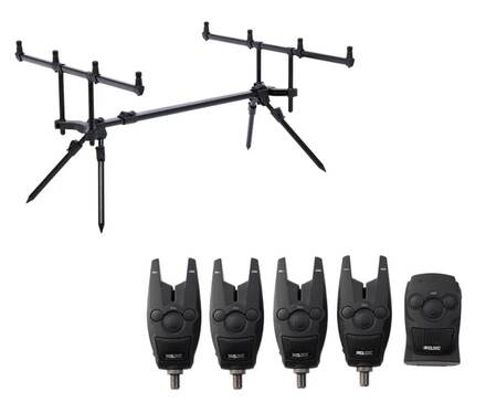 Prologic Bat+ Alarma de Mordida Set 4+1 (Incl. Gratis C-Series 4 Rodpod)