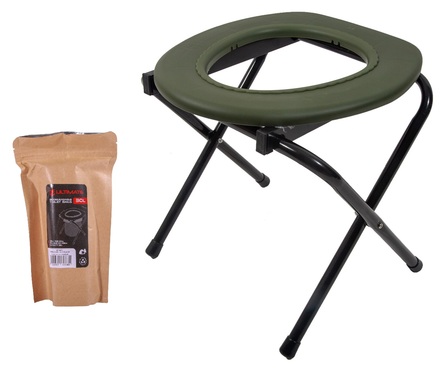 Ultimate Camper-Comfort Toilet + 15 Biodegradable Bolsas Para Inodoro