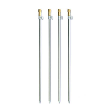 Zebco Bank Stick RVS 60-100cm, 4 piezas