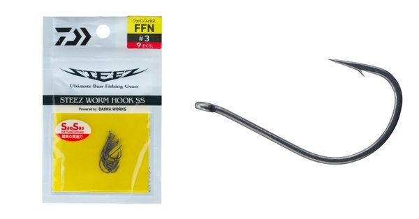 Daiwa Steez Anzuelo de gusano SS FFN (9 pzas.)