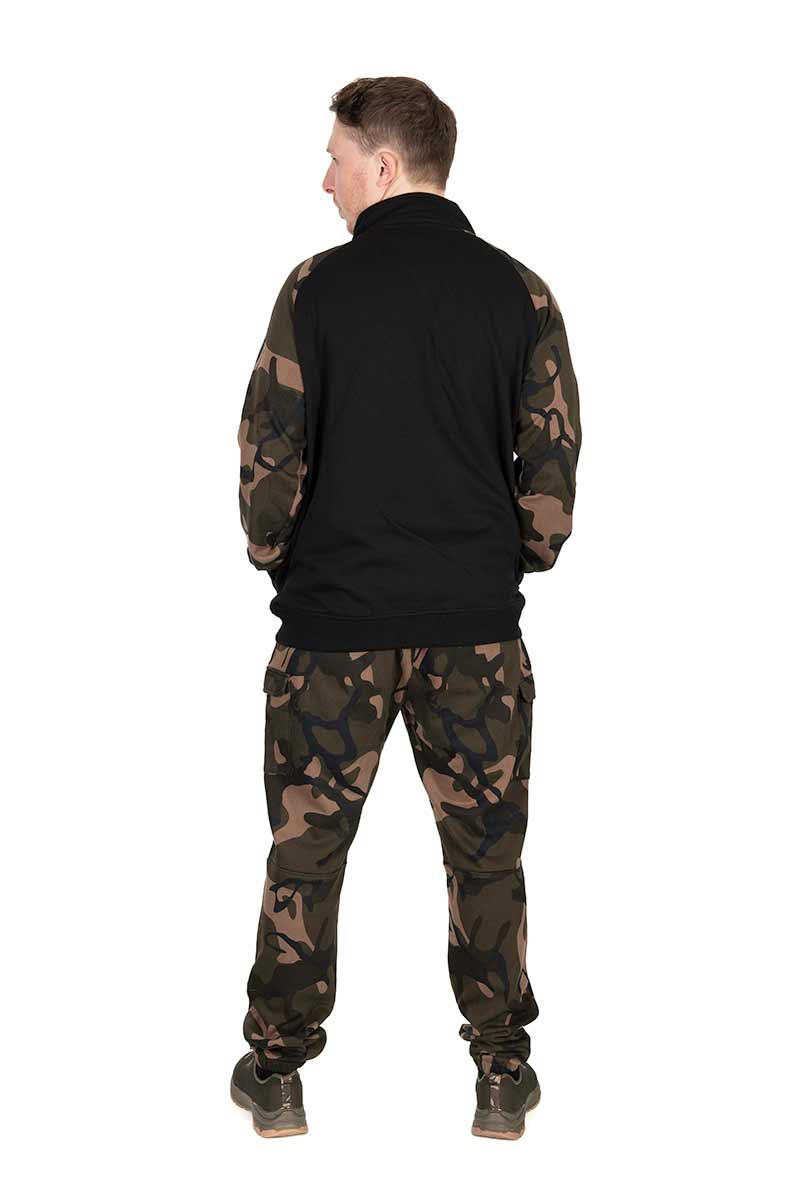 Fox LW Black/Camo QTR Zip Sweater de Pesca