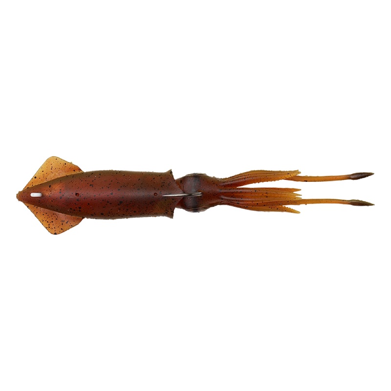 Savage Gear 3D TPE Swim Squid 12,5cm 25gr Sinking (2 piezas) - Red/Brown