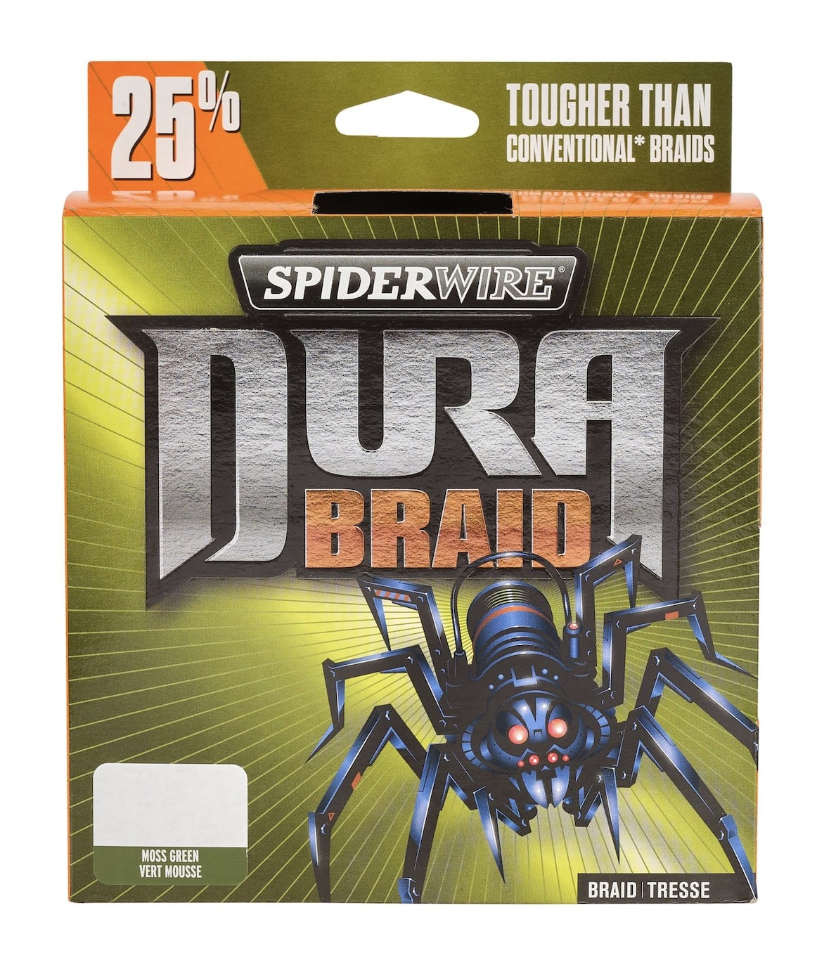 Spiderwire DuraBraid Línea de Pesca Trenzada Moss Green (275 m)