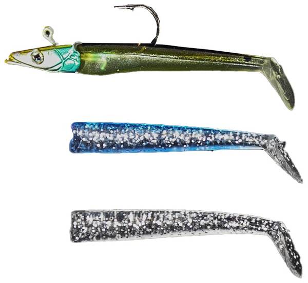 Lion Sports Acis Sandeel Mixed Shad 9.5cm (12g) - Shiny/Blue/Silver