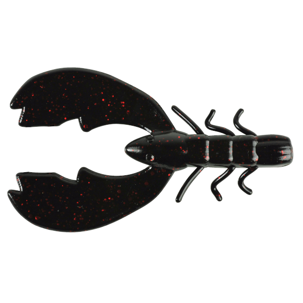 Berkley Powerbait Chigger Craw 3'' 10pcs - Black Red Fleck