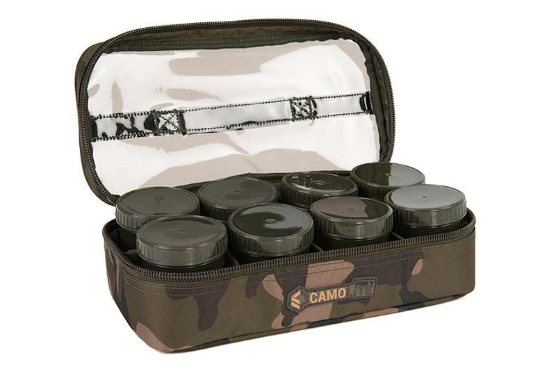 Fox Camolite Estuche Portacebos para 12 botes (incl. 12 botes)