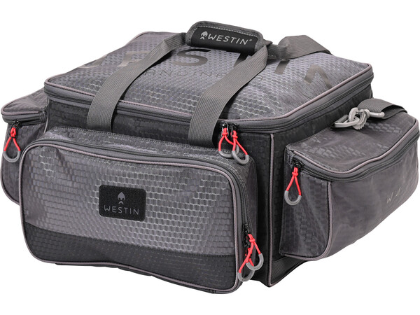 Westin W4 Jumbo Cargador de  Señuelos Titanium Black Bolso de Hombro (Incl. 4 Tackleboxes)