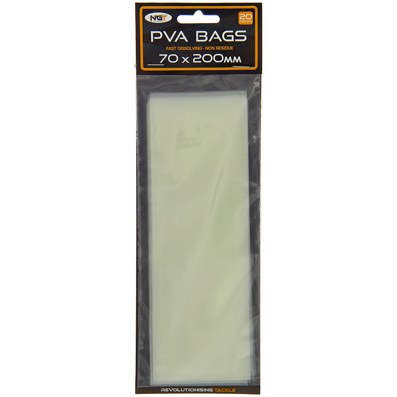 Carp Tacklebox, con el mejor equipo para carpas - NGT PVA Bags 70 x 200mm