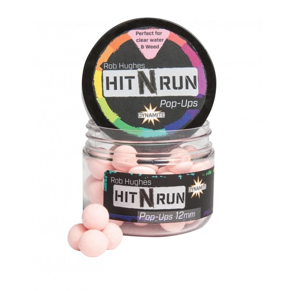 Dynamite Baits Hit N Run Pop Ups (12mm) - Rosa