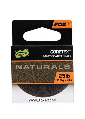 Fox Edges Naturals Coretex Hooklink Material de Bajo de línea (20m)