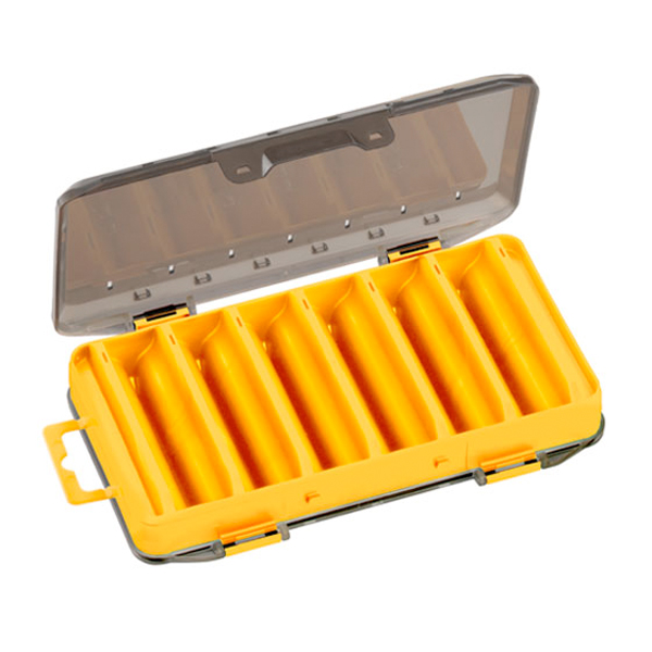 Panaro Smoke Caja de Señuelos - Panaro 182 Smoke/Amarillo Fondo Amarillo con Tapa Gris Transparente