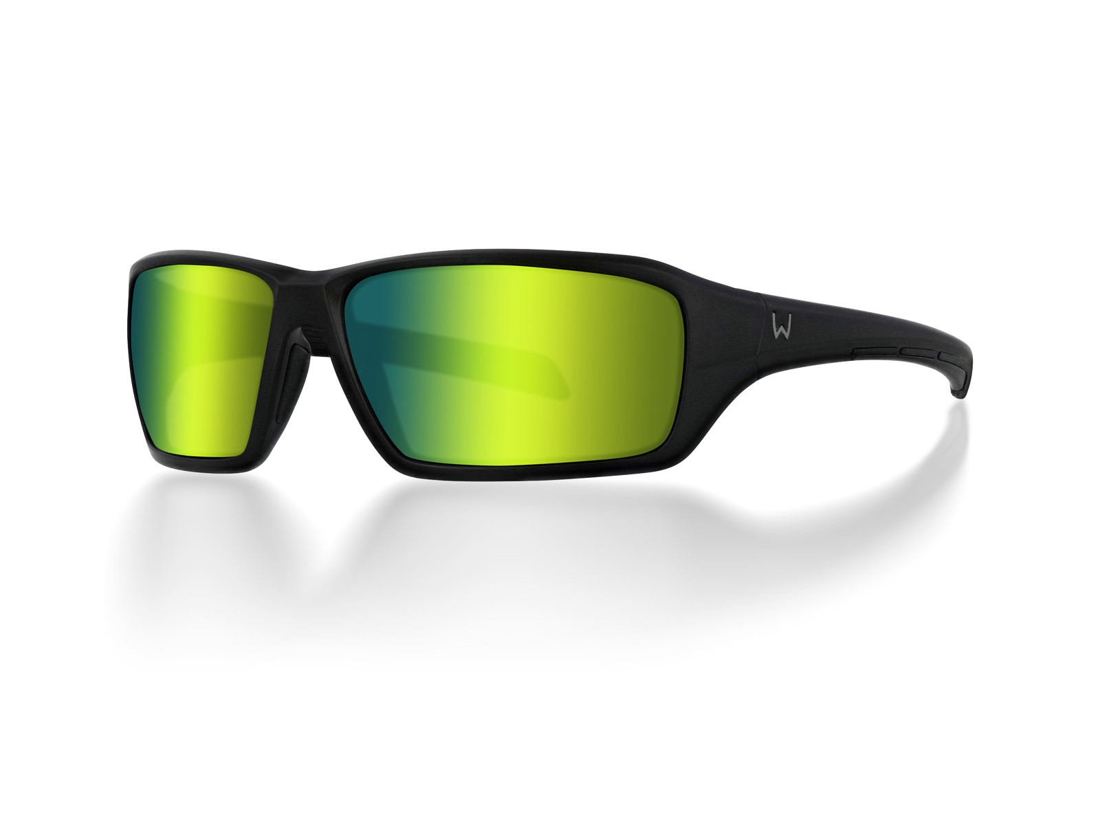 Westin W6 Sport 15 Matte Black Gafas de Sol - LB Green LM Green AR Green