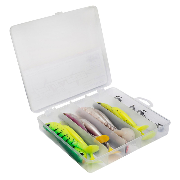 Berkley Pulse Caja de Shads con Jigheads - 11cm