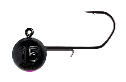 Monkey Lures Monkey Hook 1/0 Black Cabeza de Plomo (3 pzas.)