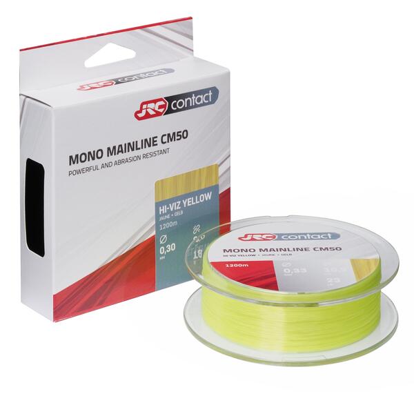 JRC Contact CM50 Nylon Línea para Pesca Hi-Viz Yellow 1200m