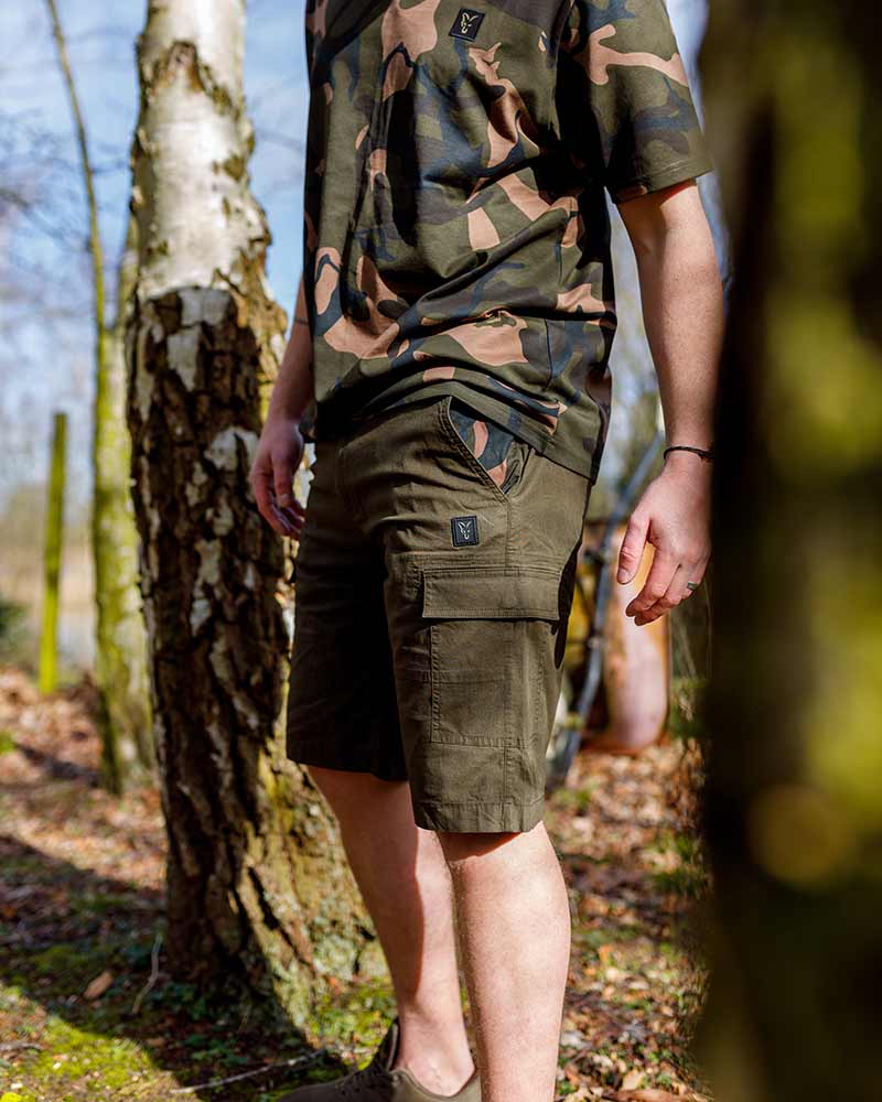 Fox LW Khaki Combat Short Pantalón de Pesca