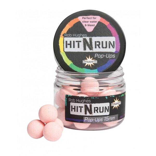 Dynamite Baits Hit N Run Pop Ups (15mm) - Rosa