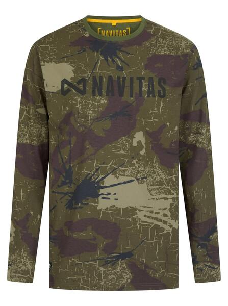 Navitas Identity Camo Long Sleeve Tee Camiseta de Pesca