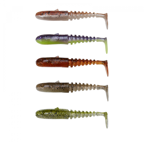 Savage Gear Gobster Shad Clear Water Mix Shad (5 piezas)