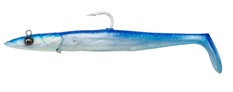 Savage Gear Sandeel V2 2P1 Shad 18cm (86g) - Blue Pearl Silver