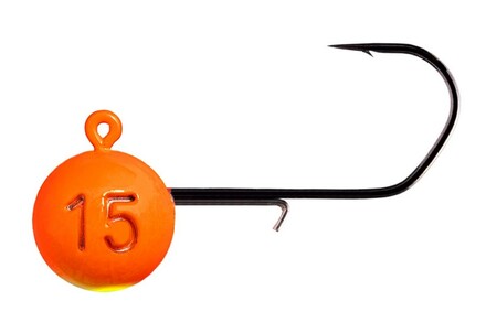 Monkey Lures Monkey Hook 1/0 Orange Cabeza de Plomo (3 pzas.)