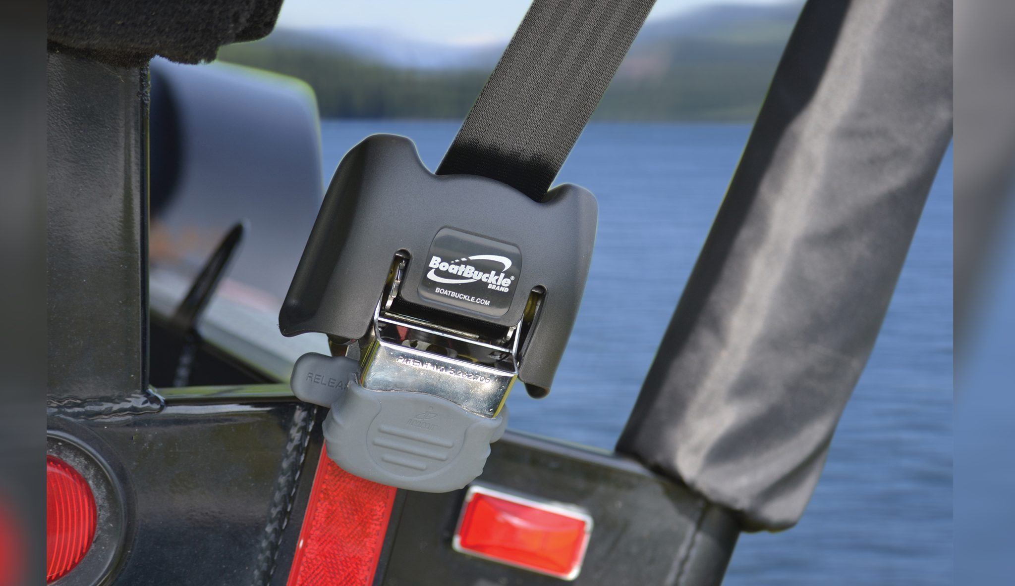 Boatbuckle SS Retractable Transom Tie-Down Correas de amarre para embarcación (2 pzas.)