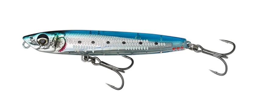 Savage Gear Cast Hacker Jerkbait de Hundimiento Rápido 9,5cm (26 g) - Ghost Sardine Ls