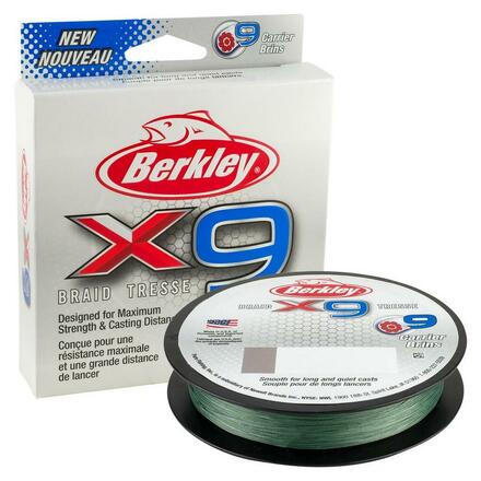 Berkley x9 Línea trenzada Low-Vis Green 300m