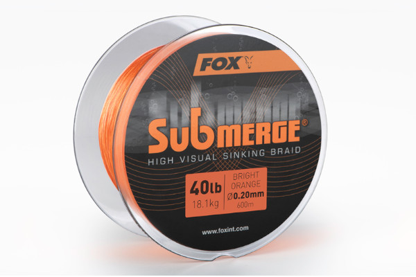 Fox SUBMERGE® High Visual Sinking Trenzado Bright Orange 600m