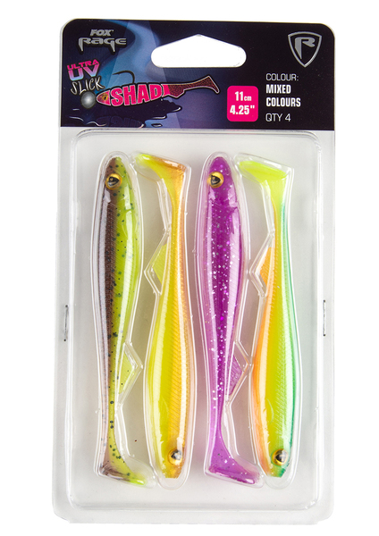 Fox Rage Slick Shad Mixed UV Colour Pack