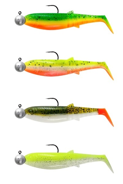 Savage Gear Cannibal Shad 8cm 5g + 7.5g #1/0 (4 piezas)