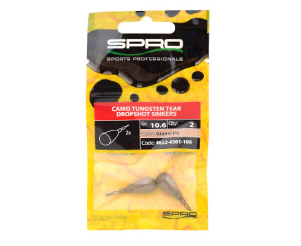 Spro Camo Plomos de Tungsteno para DropShot - Gravel Pit