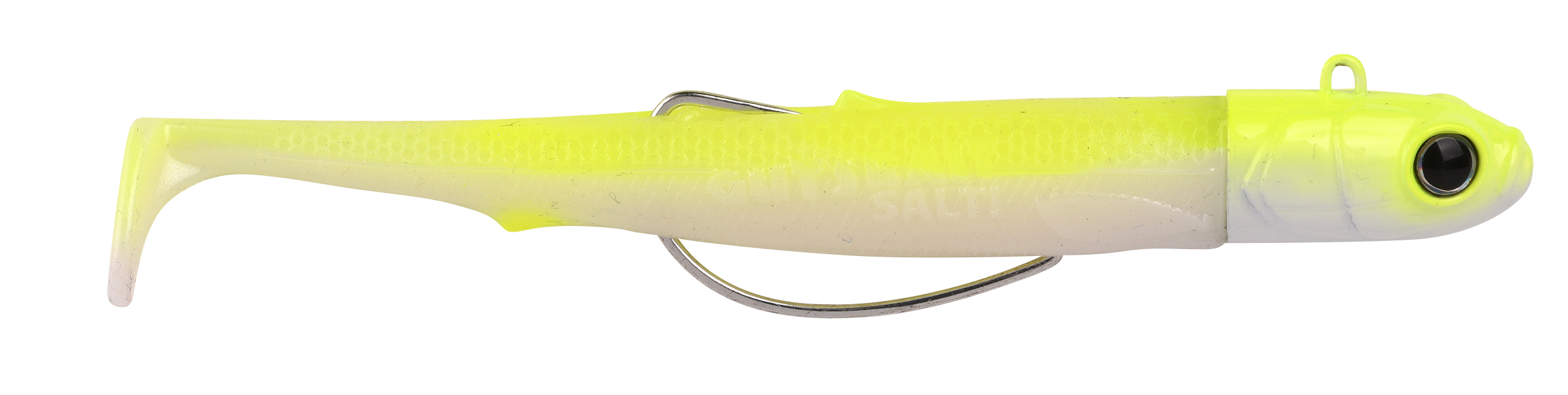 Spro Gutsbait Salt Softbait para Mar 8cm (15g) - Chartreuse Minnow