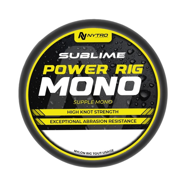 Nytro Sublime Power Rig Mono Nylon Material de líder para pez blanco 100m